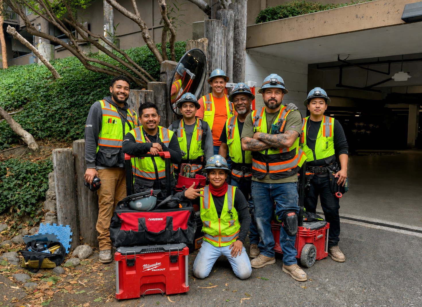 ONE ELECTRIC field crew on site